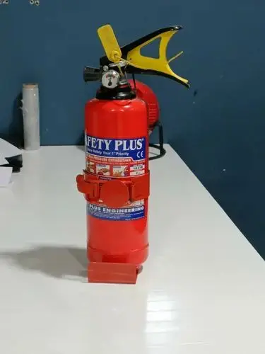 Fire safety equipment image of a standard portable fire extinguisher for emergency use